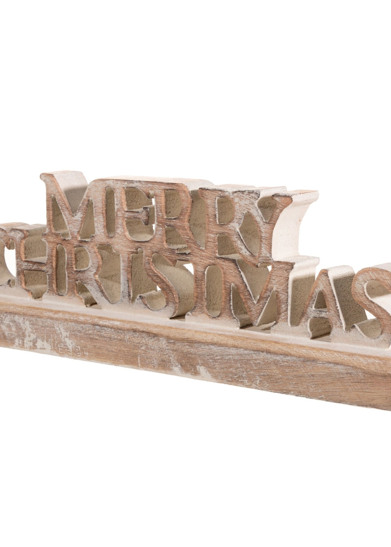 Sass & Belle Mango Wood Merry Christmas Wooden Sign