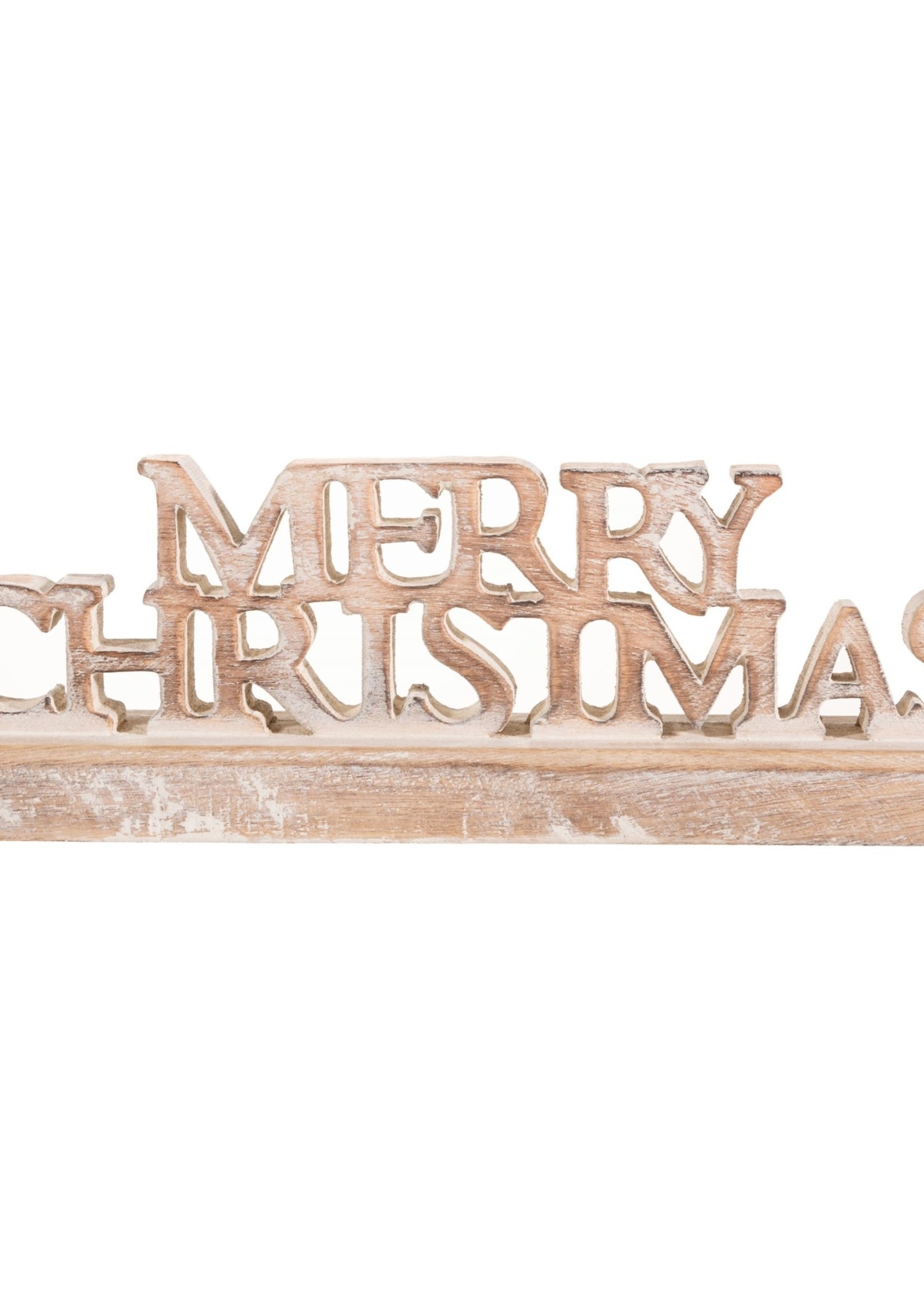 Sass & Belle Mango Wood Merry Christmas Wooden Sign