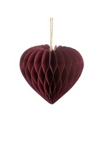 Sass & Belle Deep Red Heart Honeycomb Paper Decoration