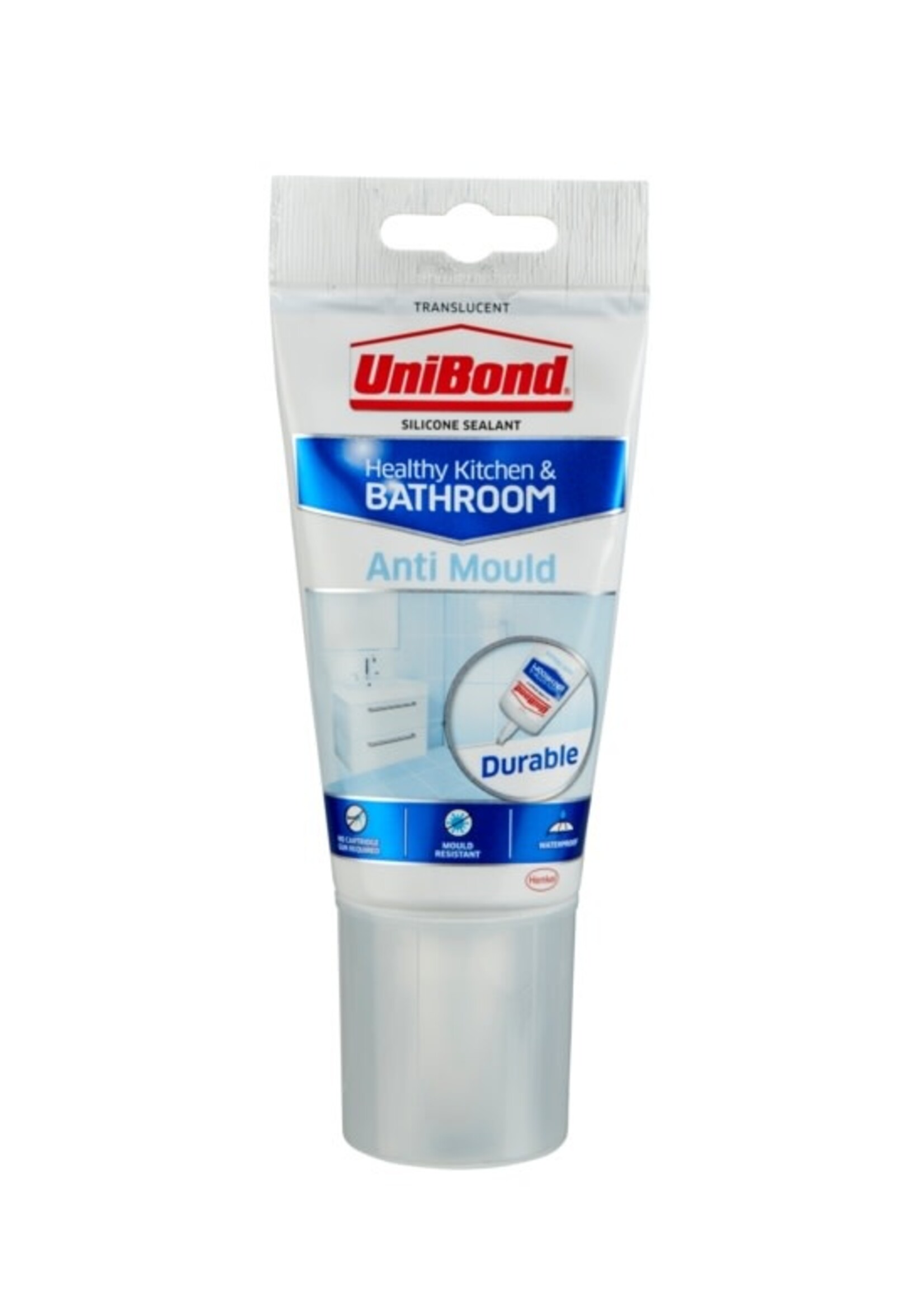 Unibond (henkel) Unibond Anti Mould Kitchen Silicone Sealant Translucent Tube