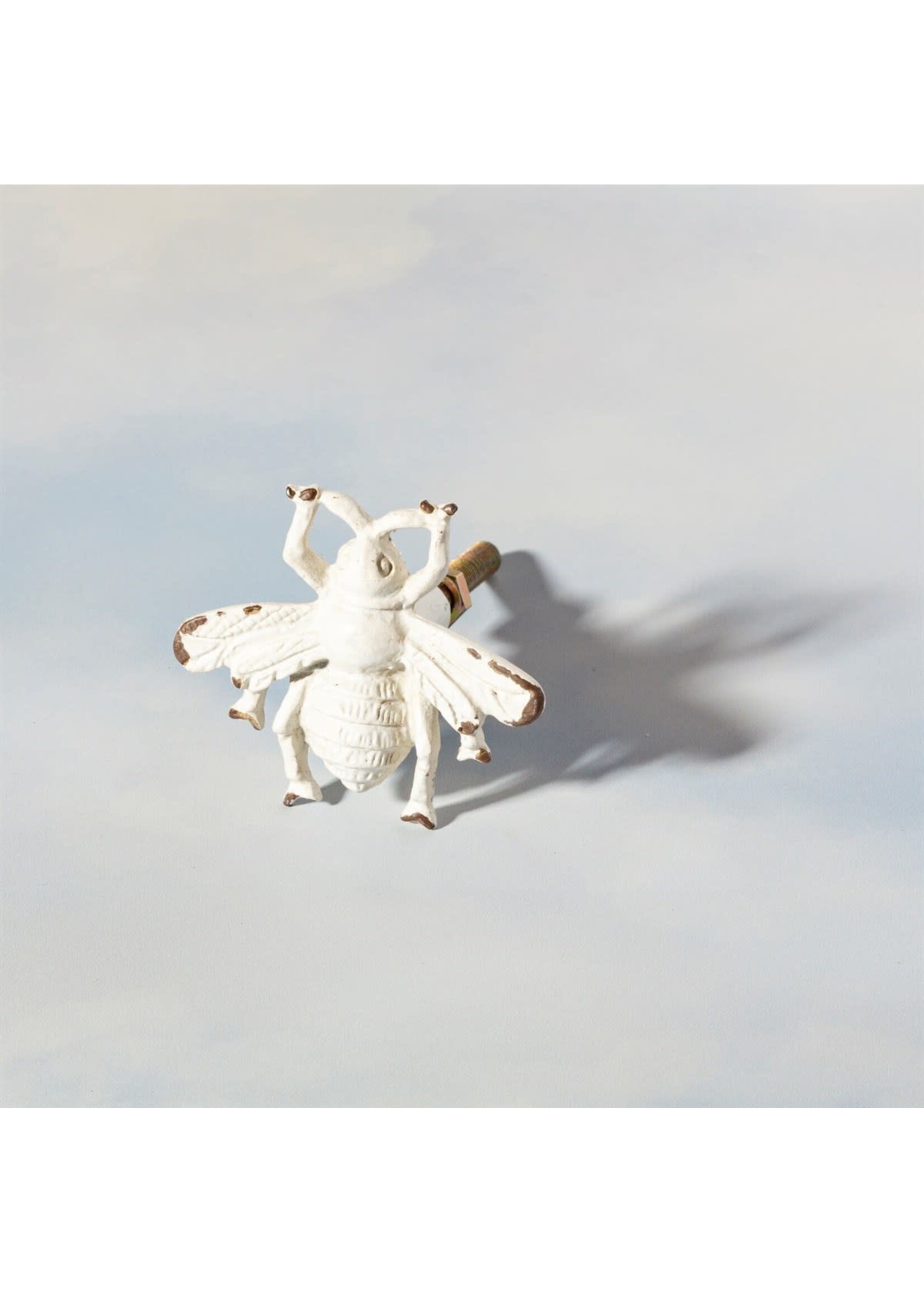 Sass & Belle Antique White Bee Drawer Knob