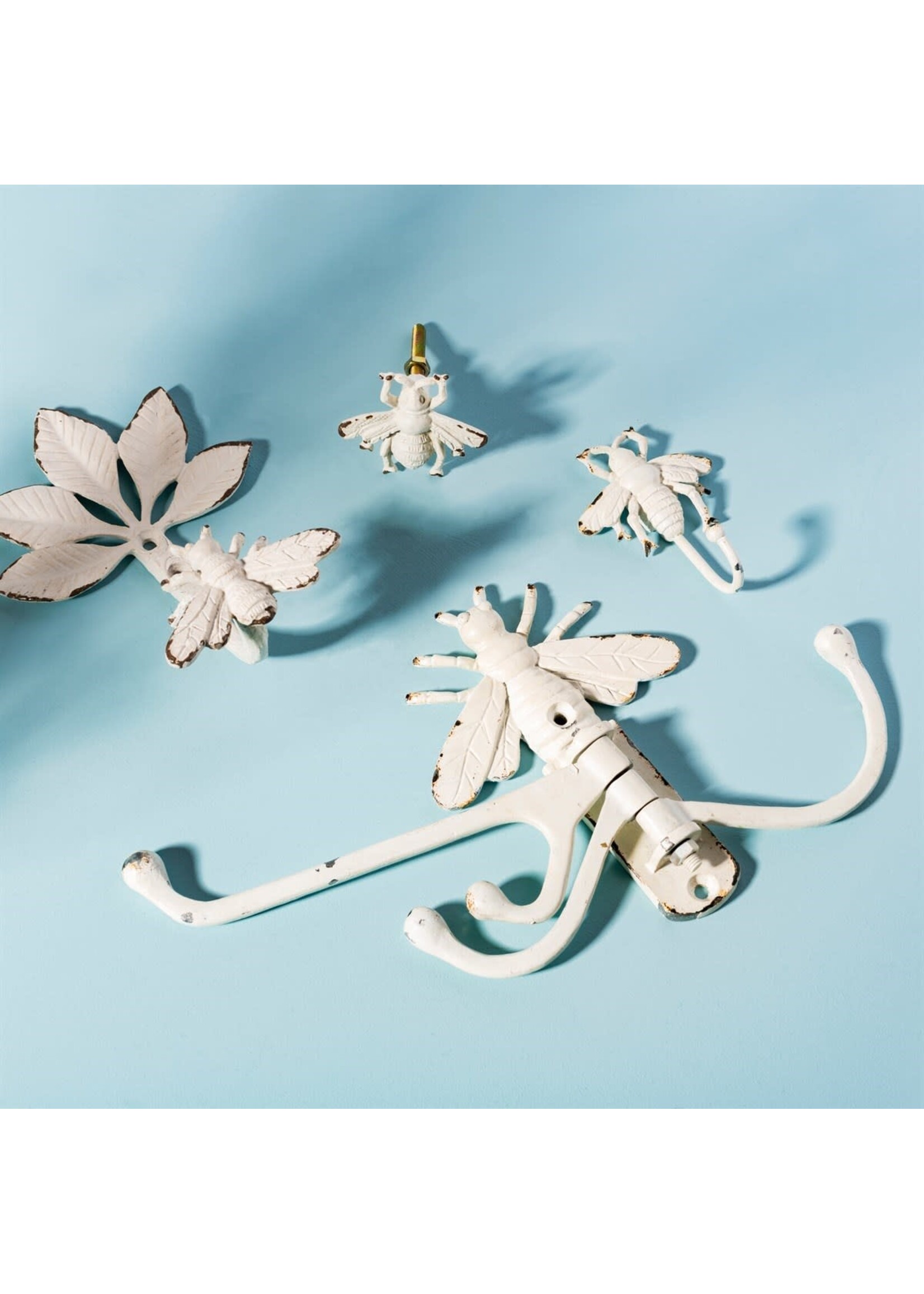 Sass & Belle Antique White Bee Drawer Knob