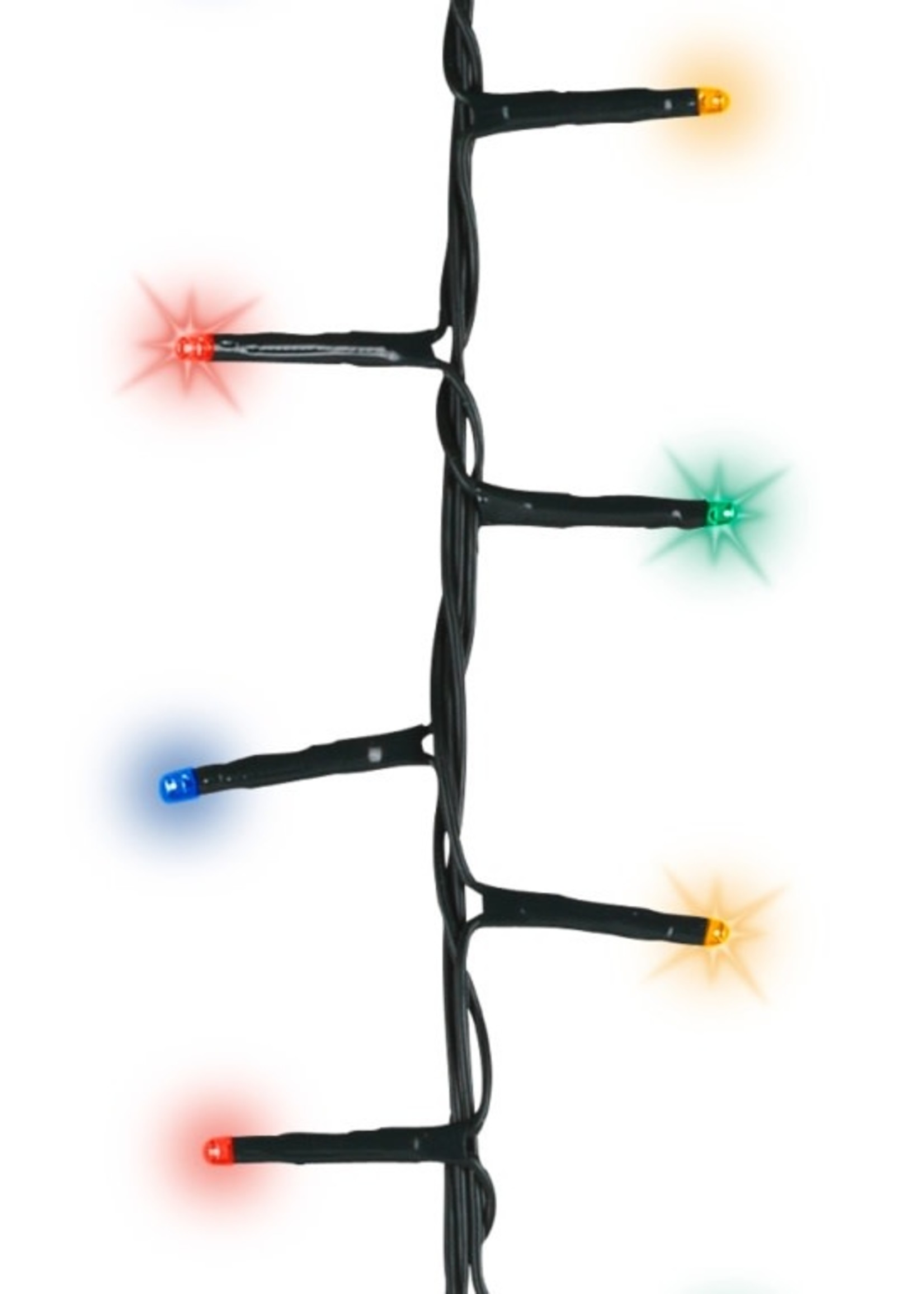 Lumineo Multi Coloured 2000 LED Compact Twinkle Lights Green Cable Indoor/Outdoor