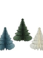 Decoris Standing Tree Paper Honeycomb -  Green, Blue or White 38cm (price is for one)