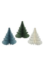 Decoris Standing Tree Paper Honeycomb -  Green, Blue or White 38cm (price is for one)