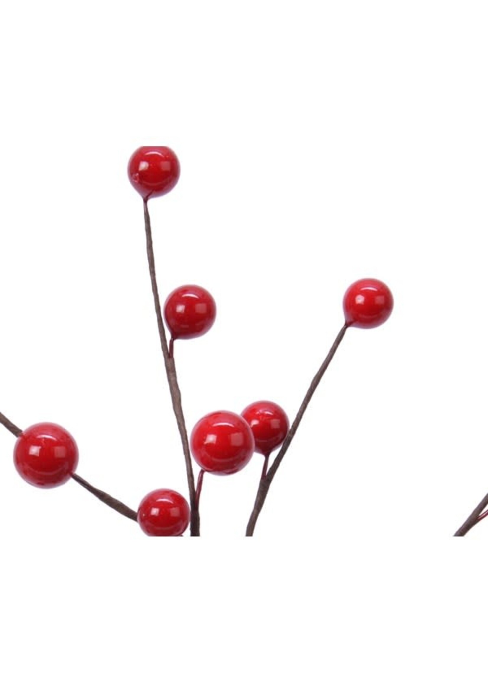 Decoris Red Berry sprig 3x5x26cm