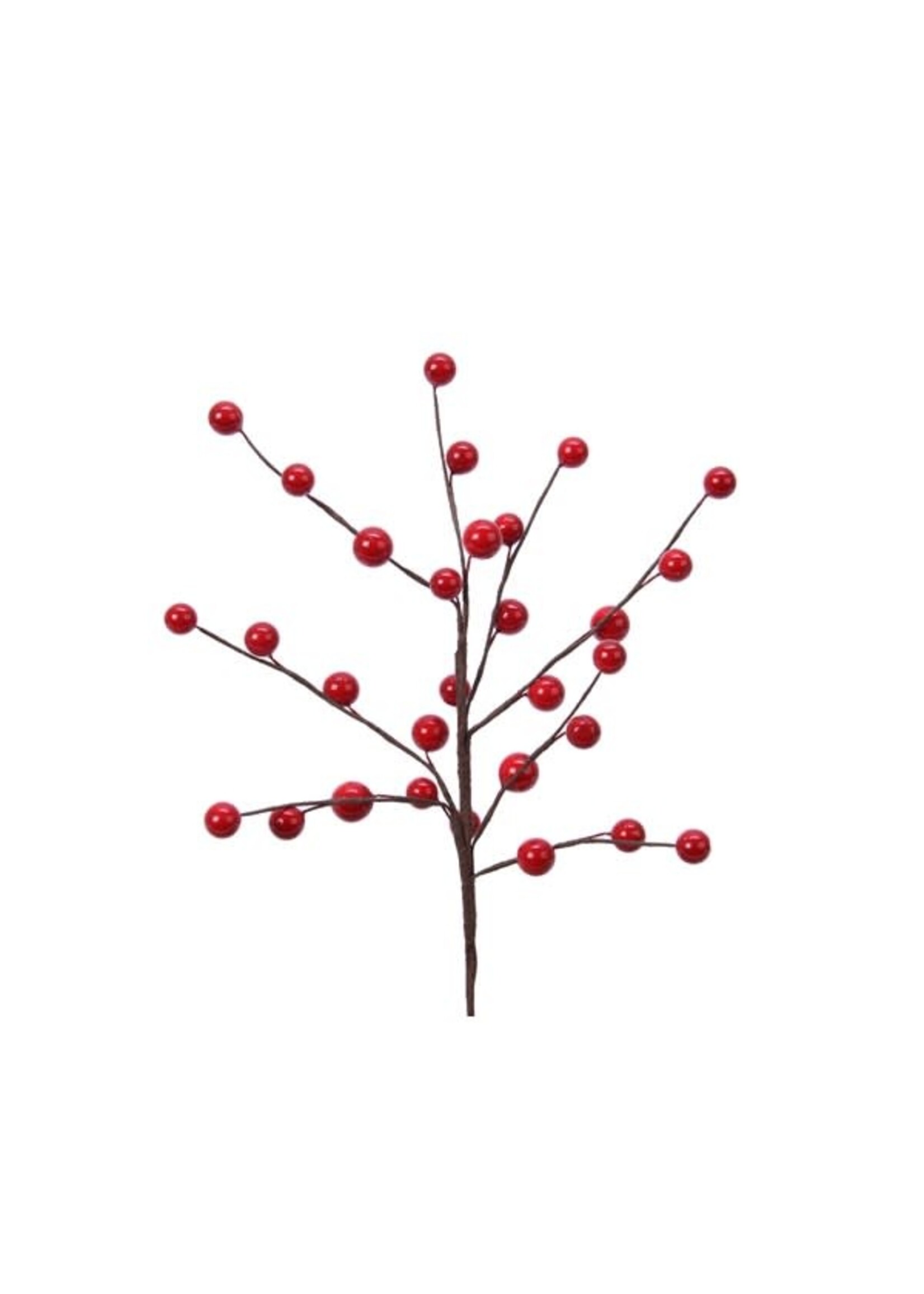 Decoris Red Berry sprig 3x5x26cm
