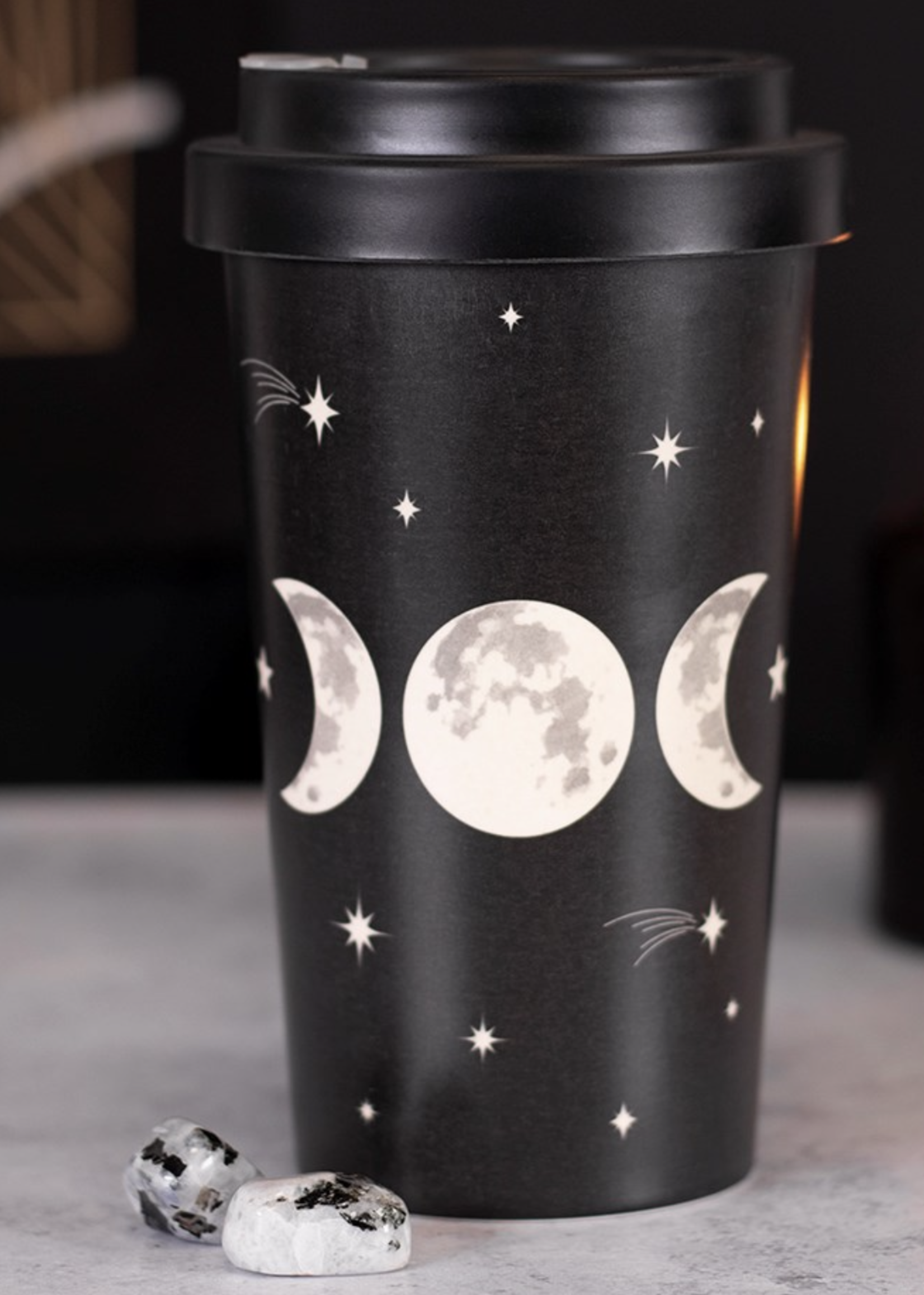 Something Different Triple Moon Bamboo Travel Mug