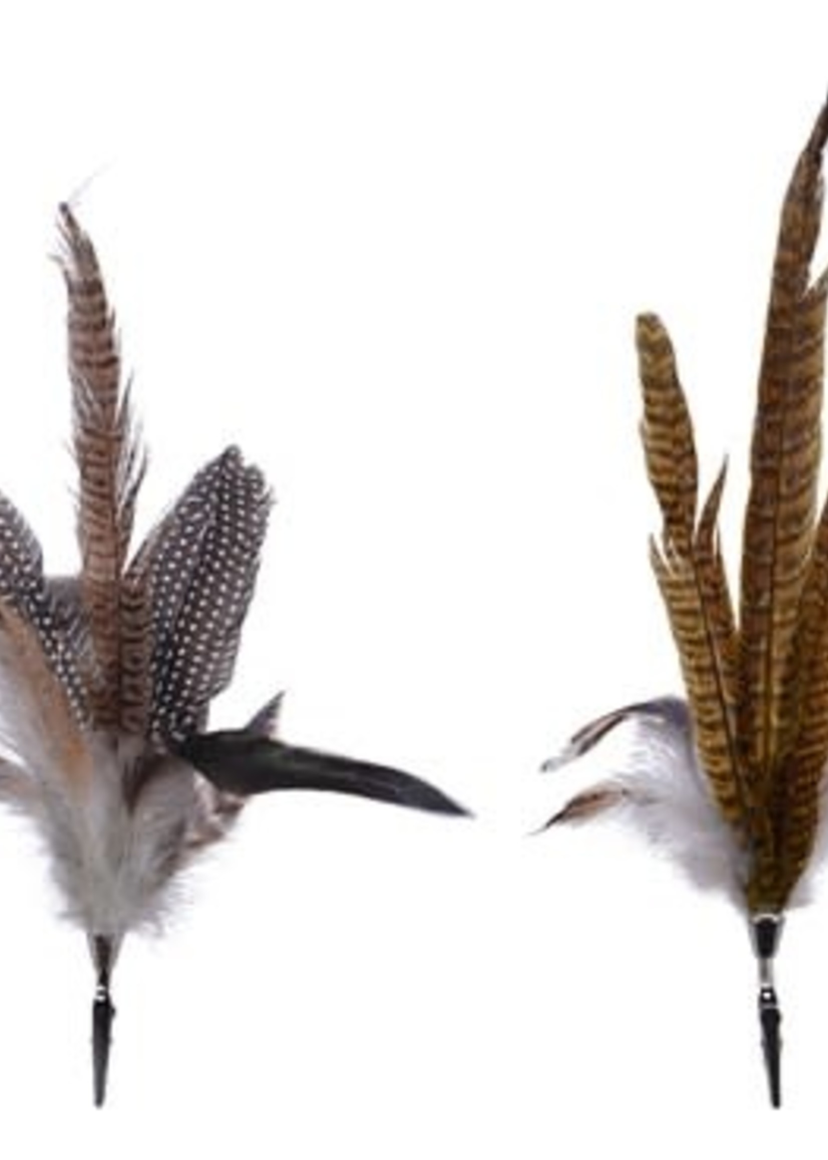 Decoris Clip on Feathers set of two