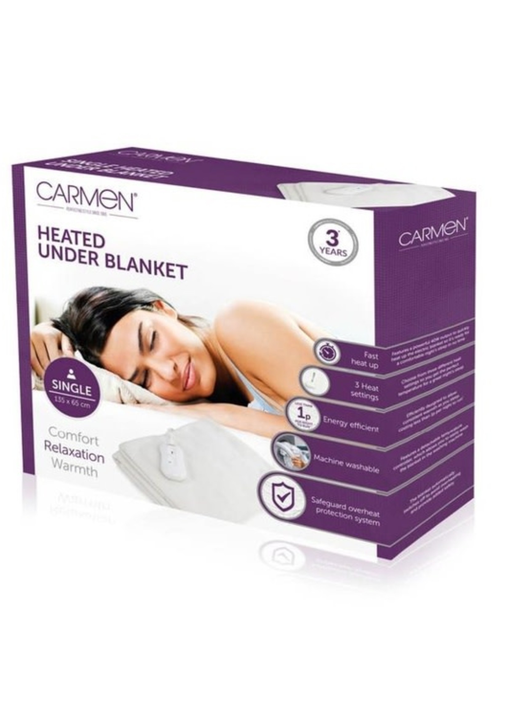 Carmen Heated Under Blanket - Clock's Home and Garden