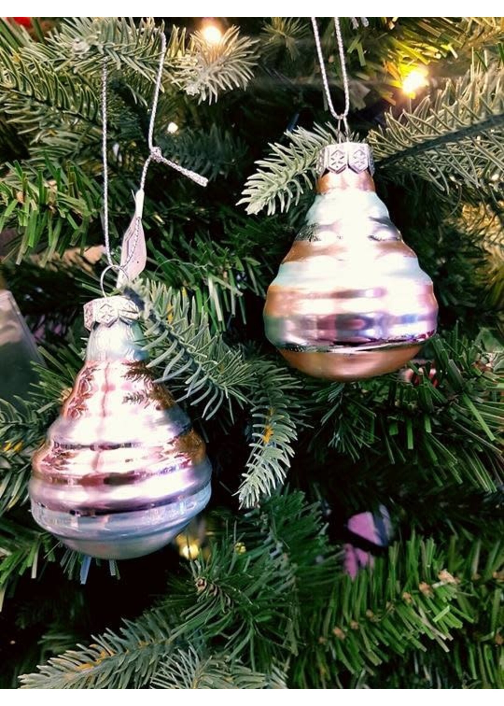 Decoris Lightbulb Shaped Bauble  Hanging Decoration