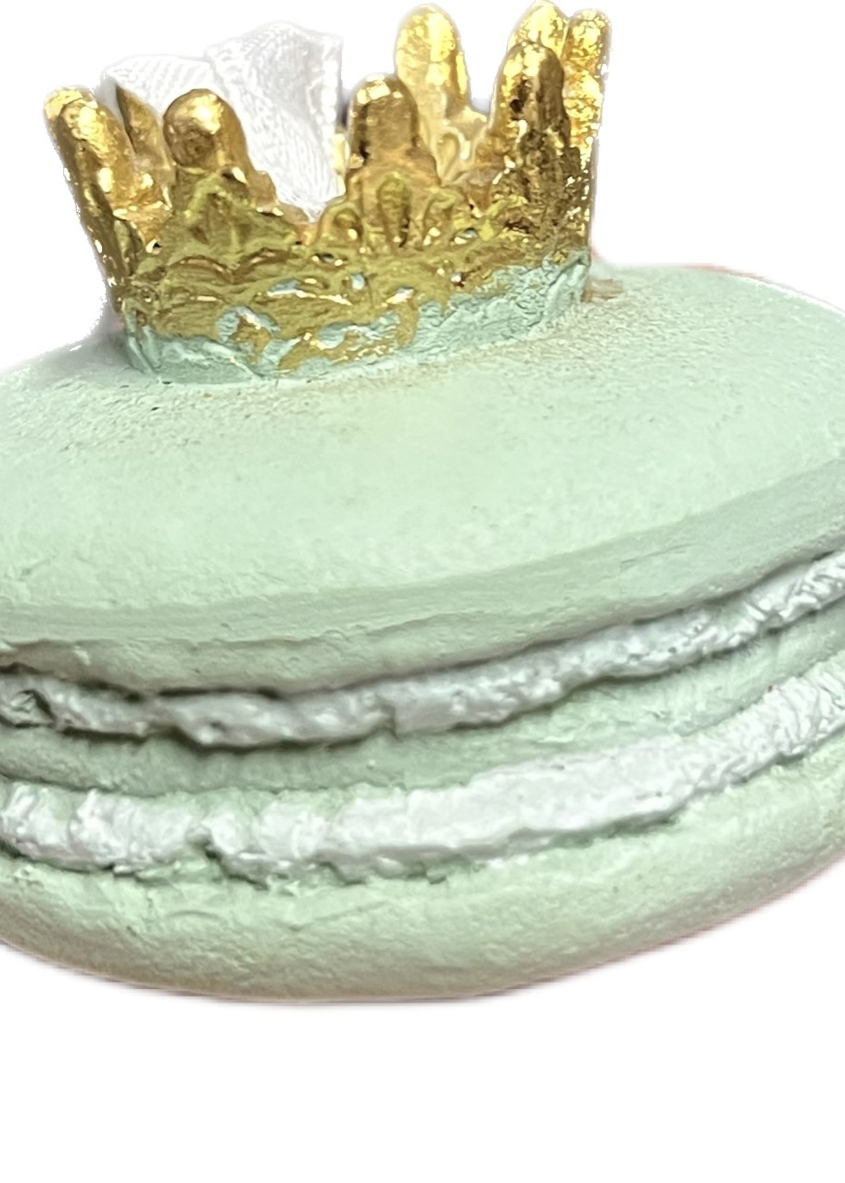 Decoris Green Macaroon with Crown Hanging Decoration