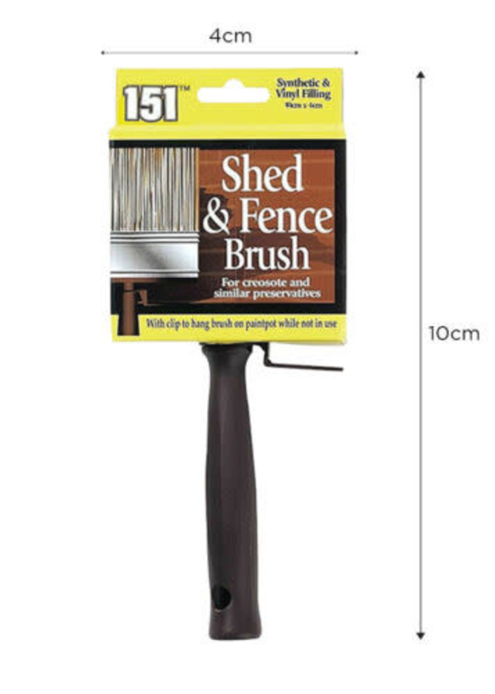 Shed and Fence Brush Clock’s Home and Garden