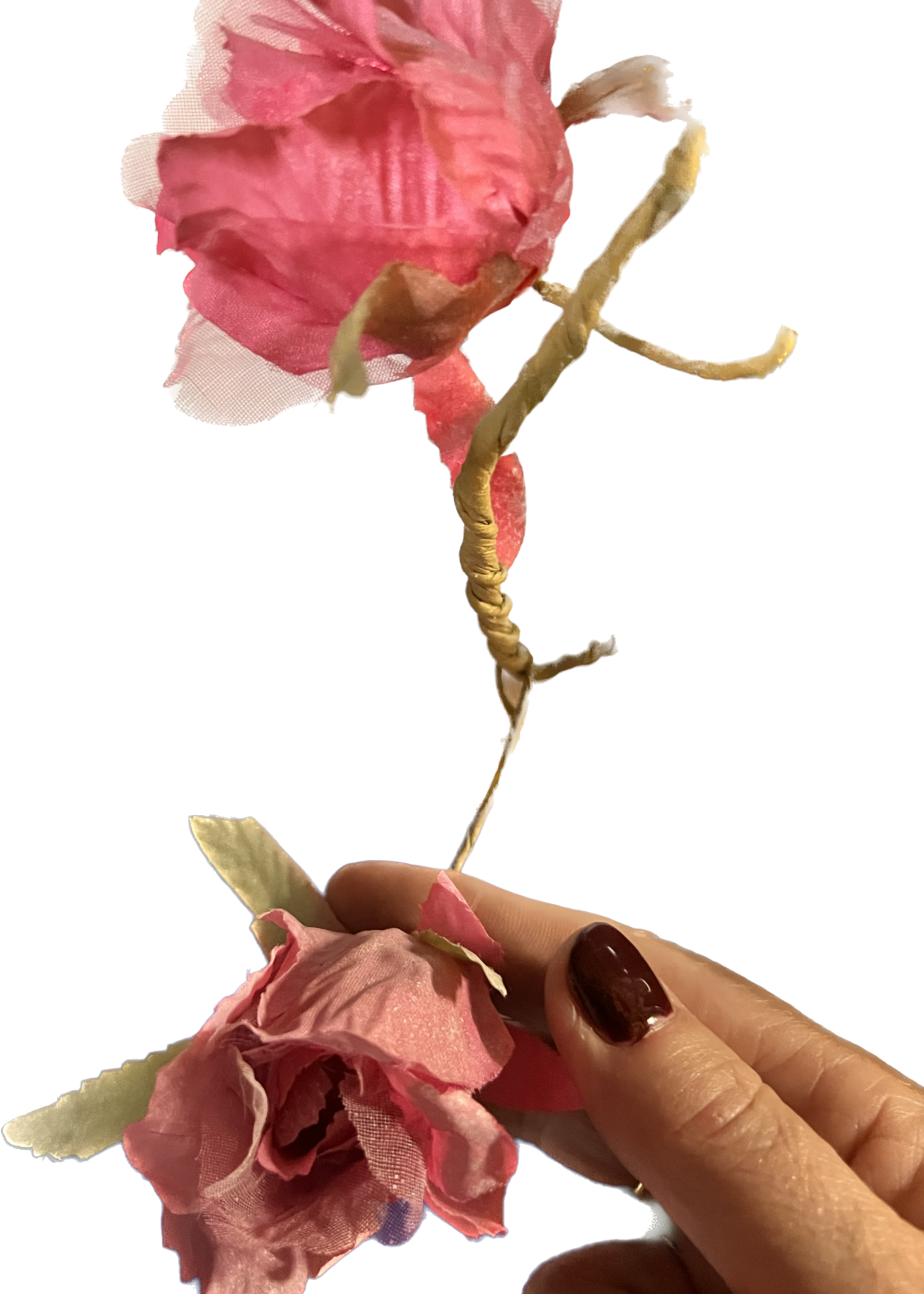 Sass & Belle Rose garland fushia pink 1m approx