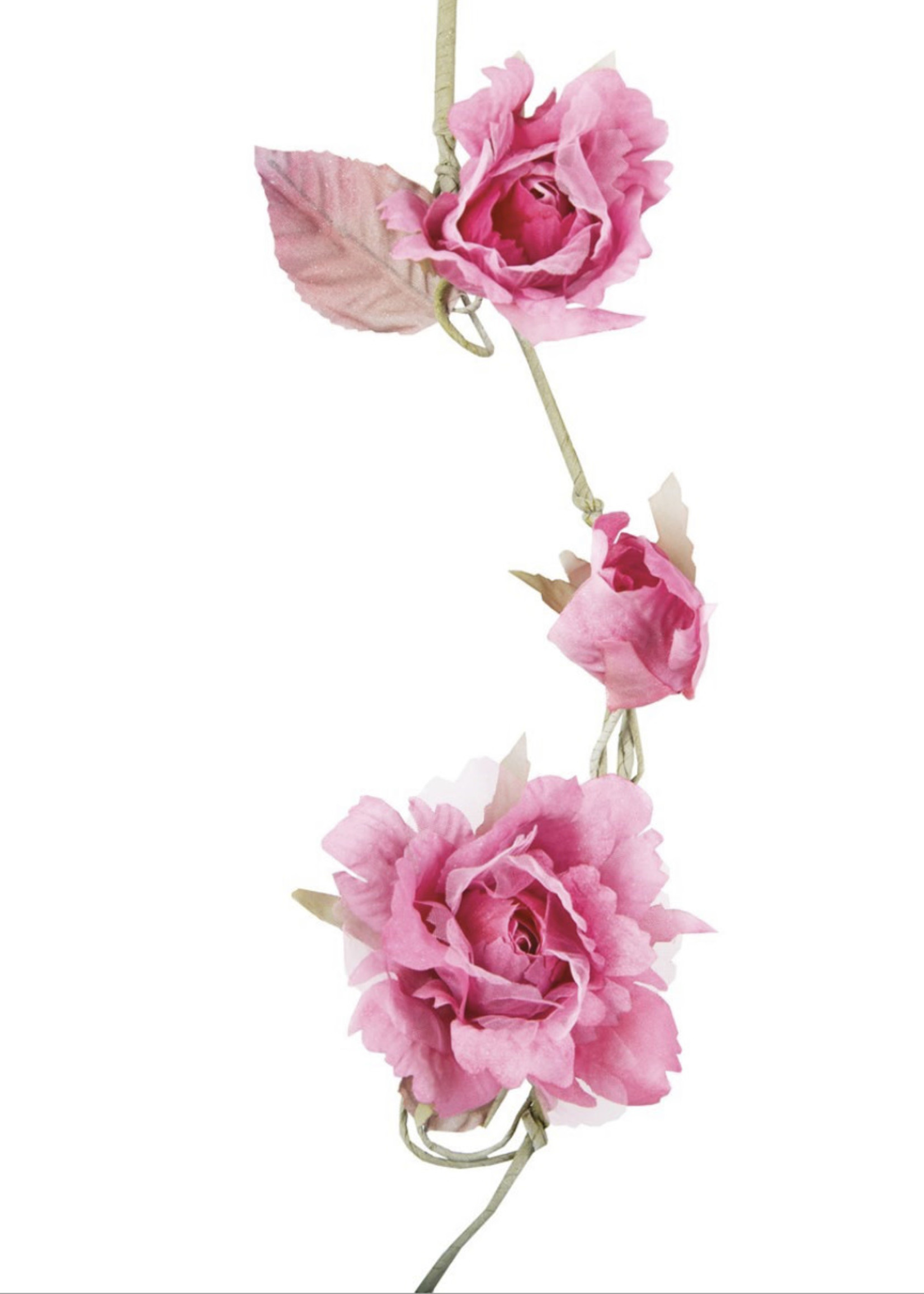 Sass & Belle Rose garland fushia pink 1m approx