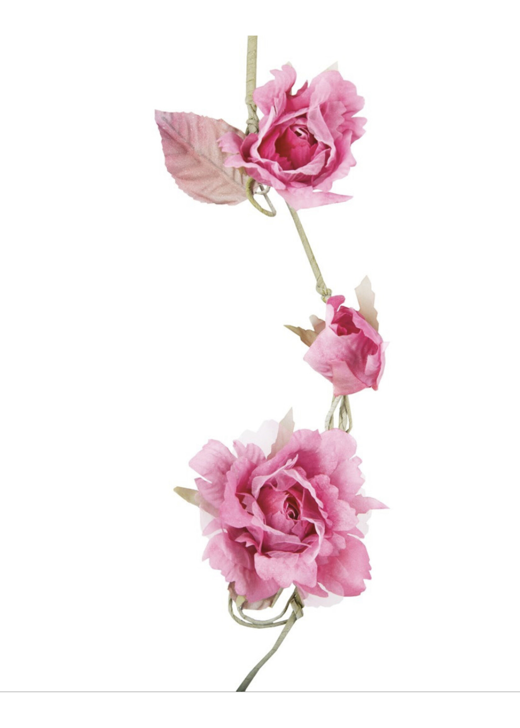 Sass & Belle Rose garland fushia pink 1m approx