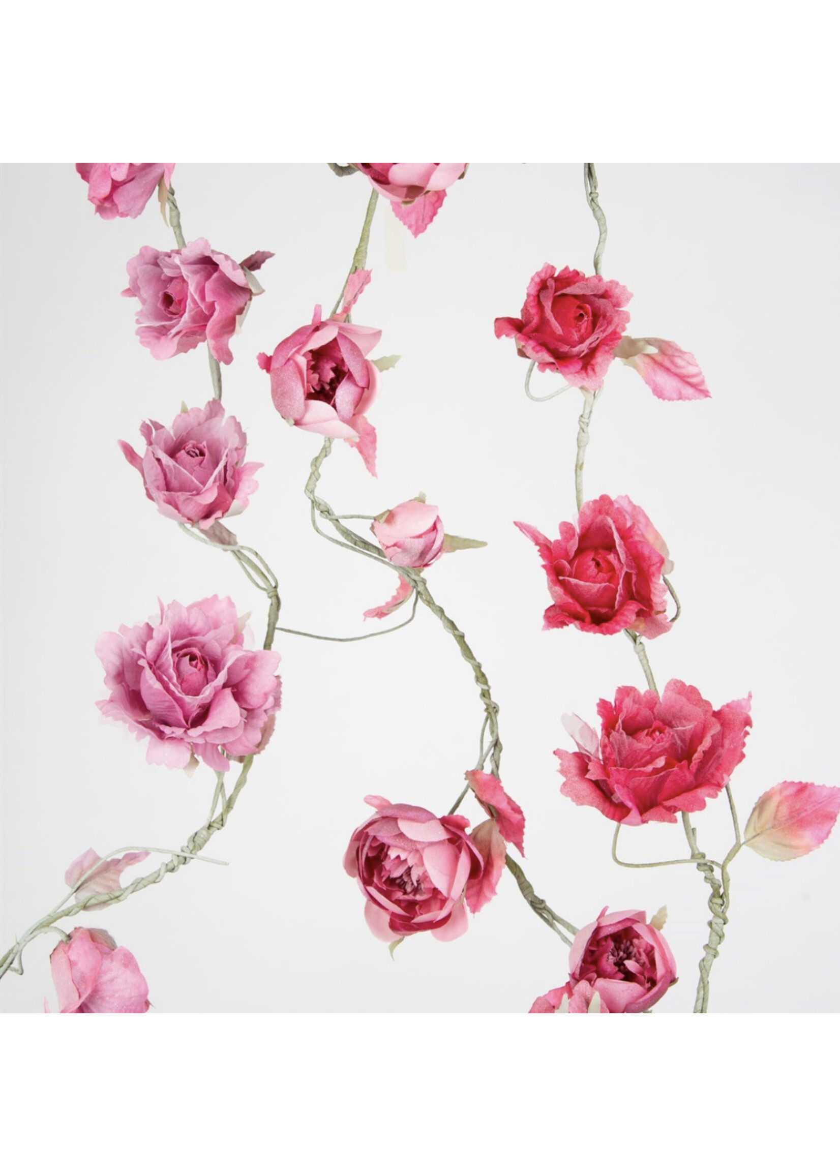 Sass & Belle Rose garland fushia pink 1m approx