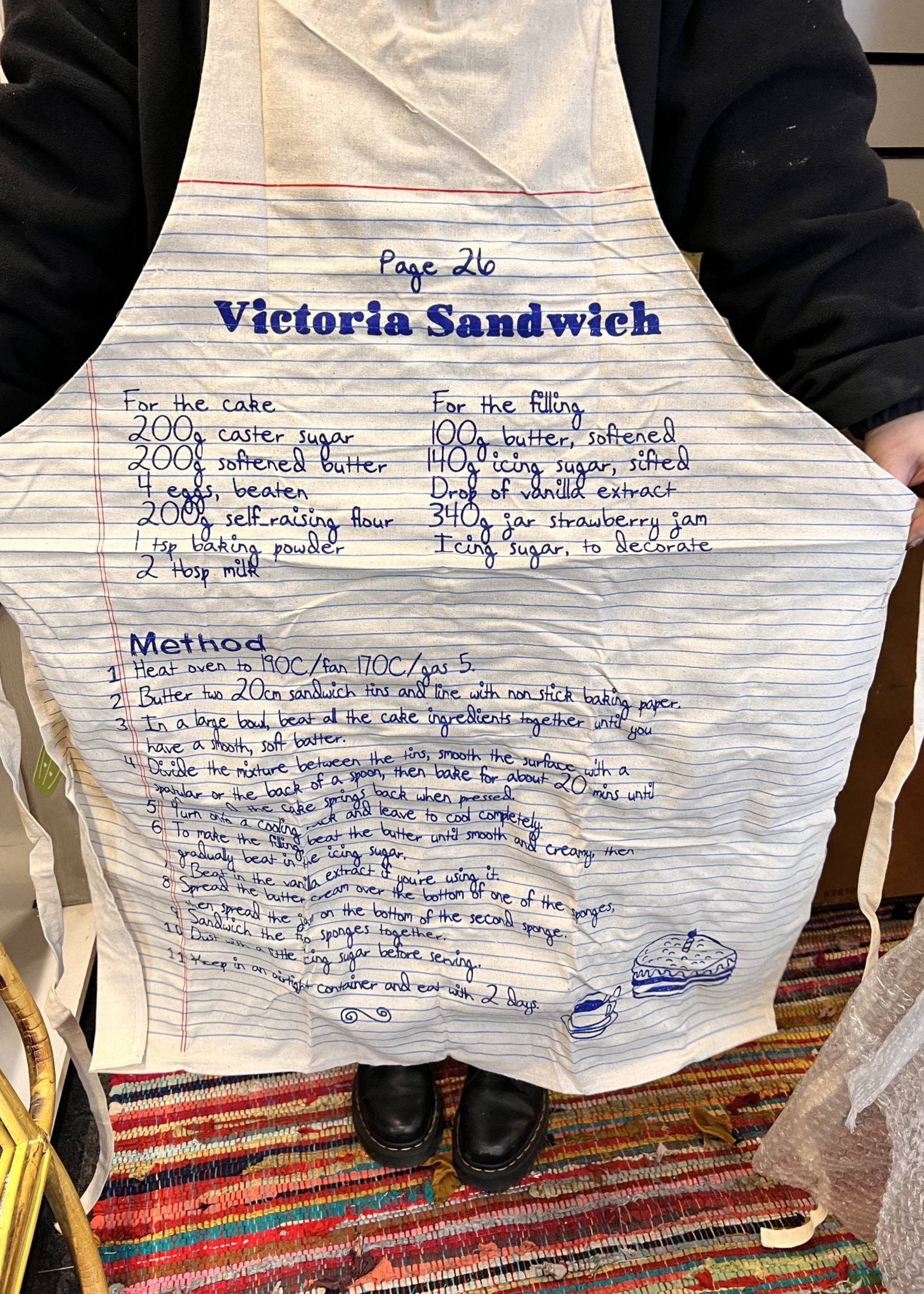 Victoria Sandwich Recipe Apron