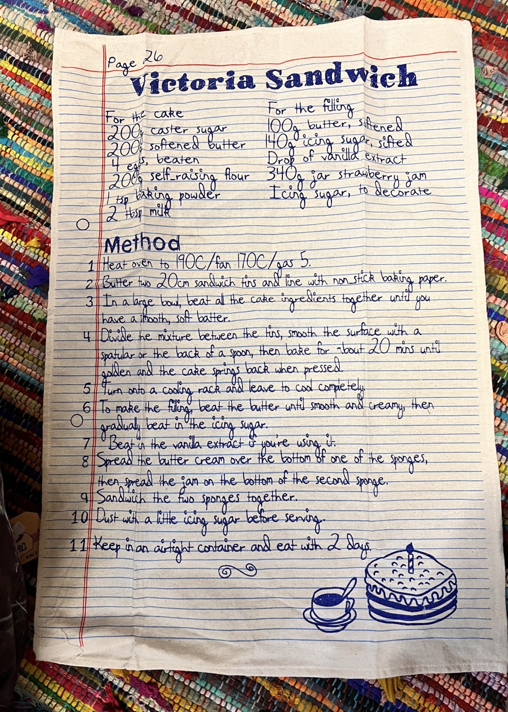 Recipe Tea Towel