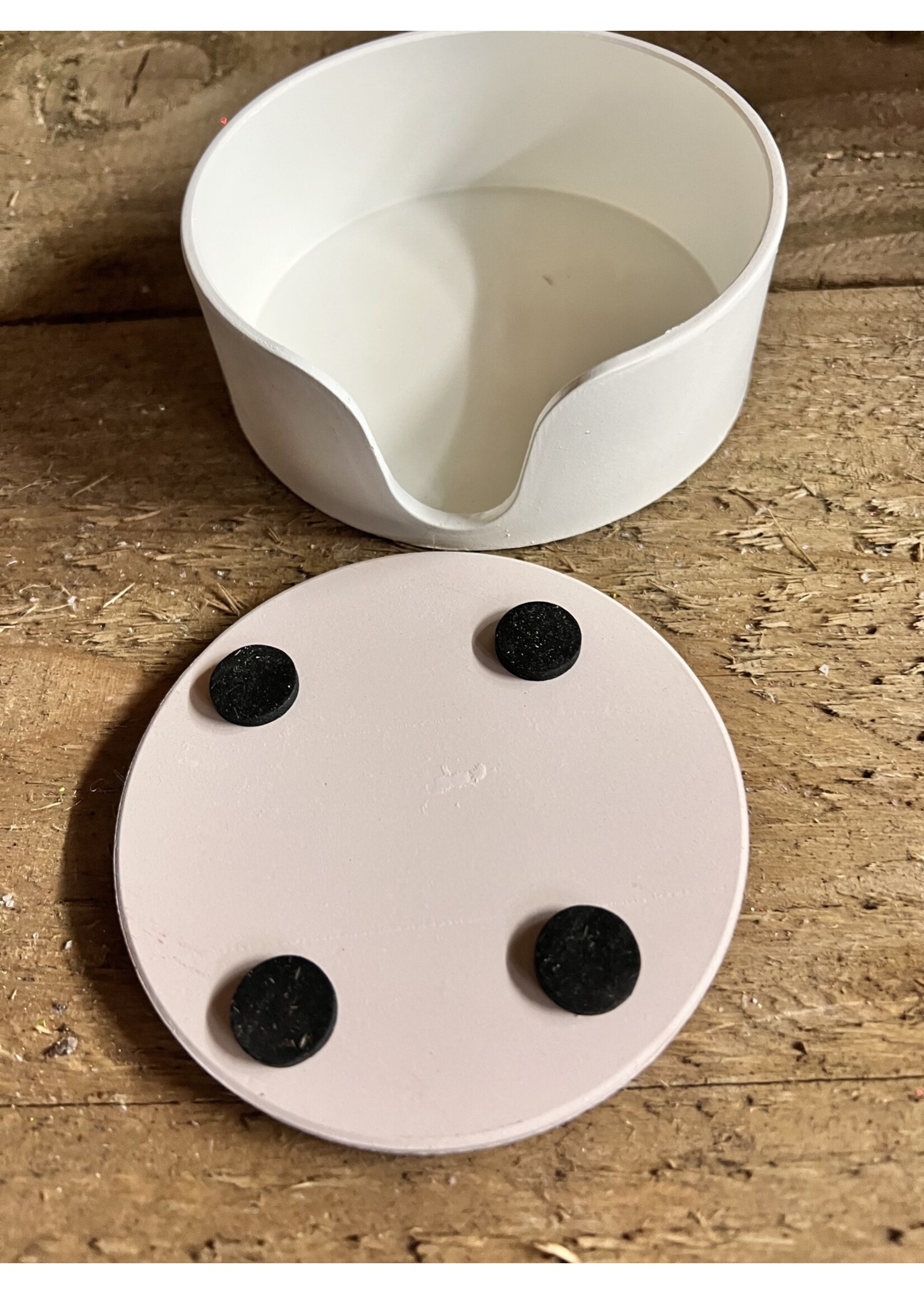 Beer Coasters set of four with holder