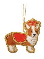 Sass & Belle London Corgi Zari Embroidery Decoration
