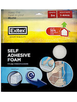 Exitex Draught Excluder Self Adhesive Foam 1-4mm 5m