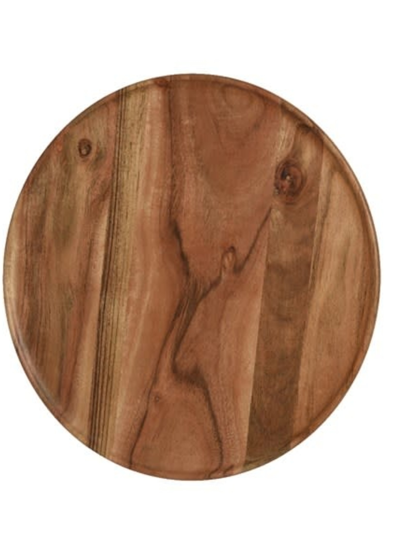 Decoris Acacia Wood Plate Round 37cm / 14.5Inch