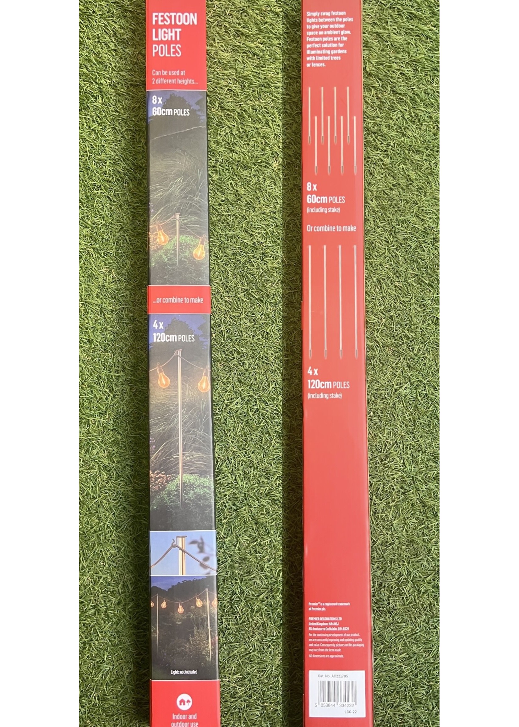 Premier Light Pole Hooks 8 x 60cm or 4 x 120cm