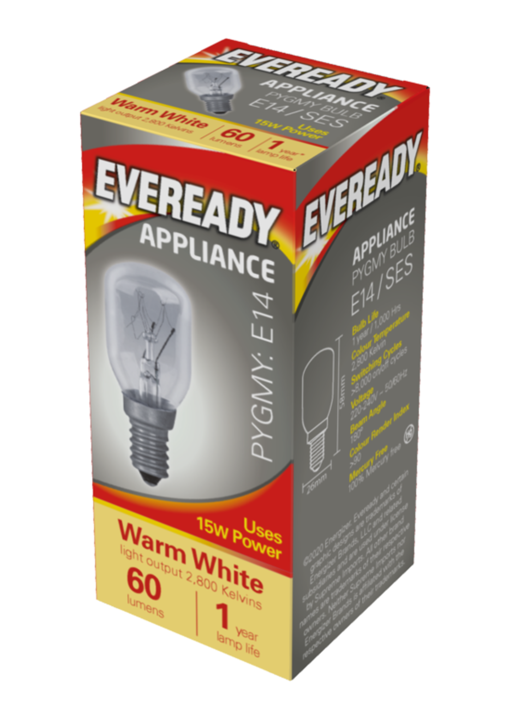 Eveready Eveready Appliance Pygmy Bulb 15w E14 Warm White