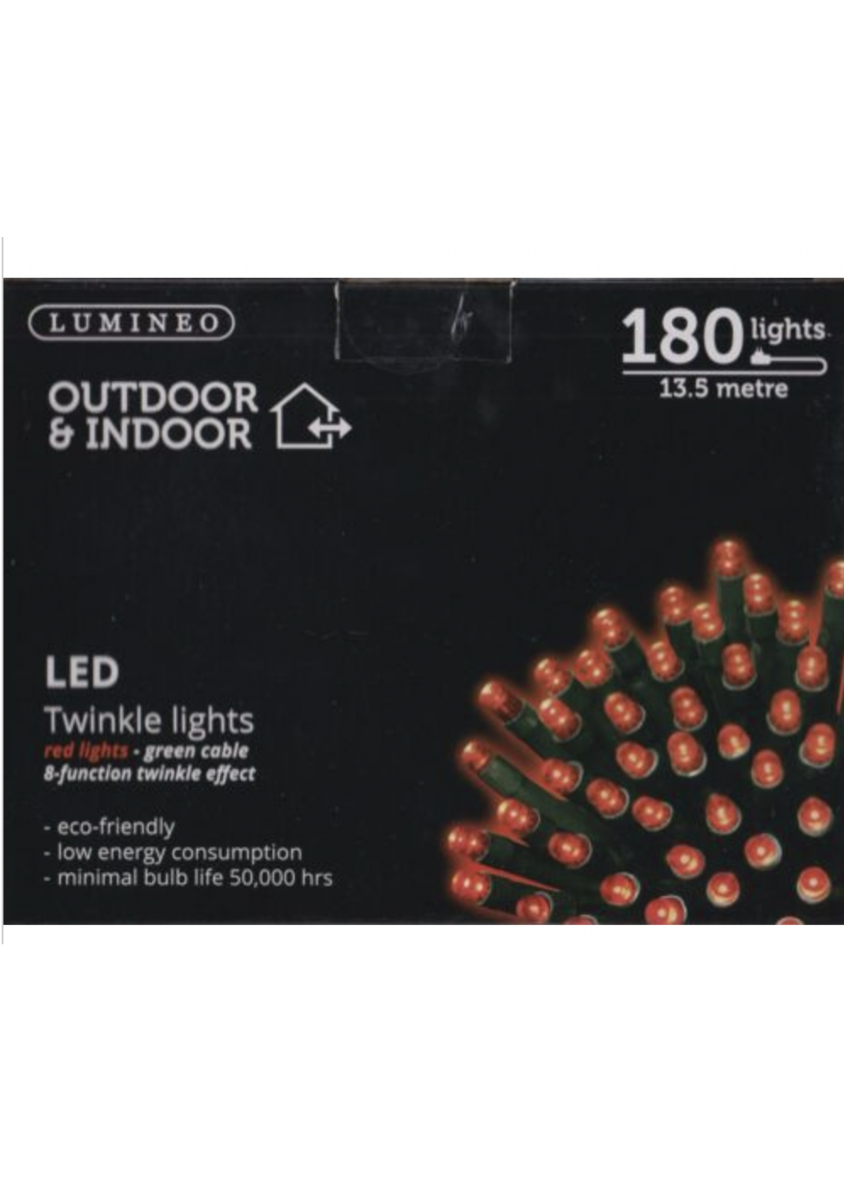 Lumineo Red LED 180 Lights Indoor/Outdoor