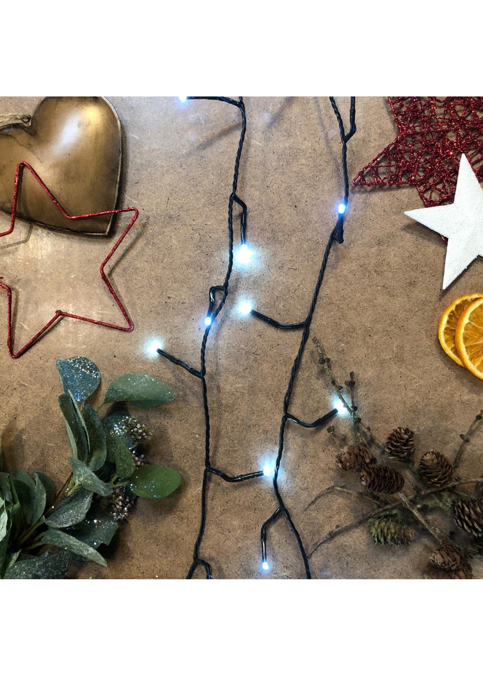 Lumineo Cool White 180 LED twinkle Lights Indoor/Outdoor