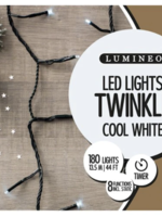 Lumineo Cool White 180 LED twinkle Lights Indoor/Outdoor