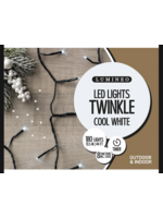 Lumineo Cool White 180 LED twinkle Lights Indoor/Outdoor