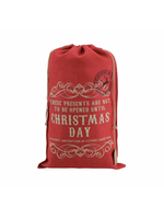 CGB Red Hessian Christmas Sack