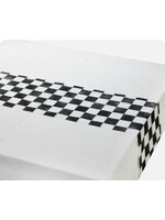 Talking Tables Checked Table Runner black and white 200cm x 30cm
