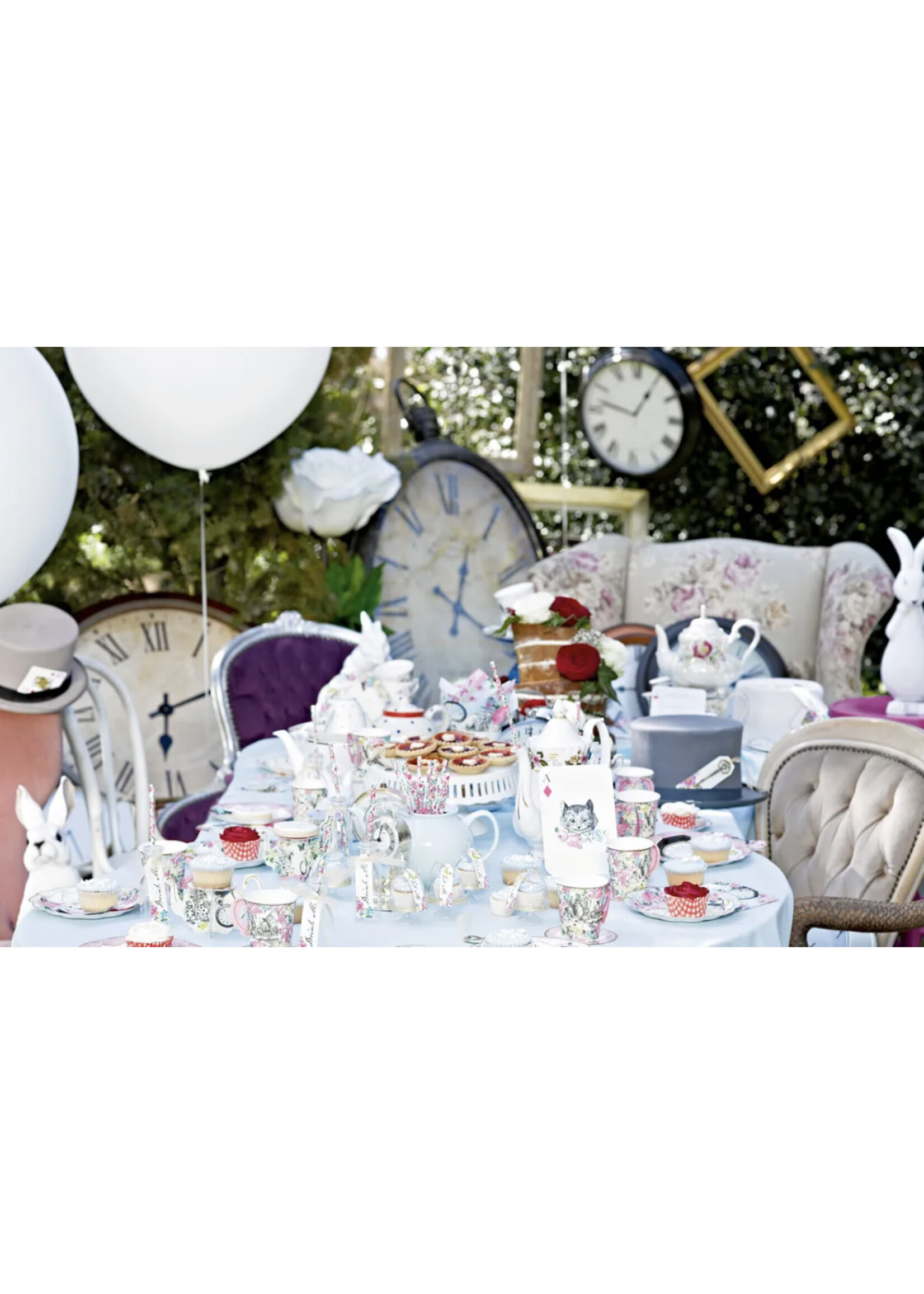 Talking Tables Checked Table Runner black and white 200cm x 30cm