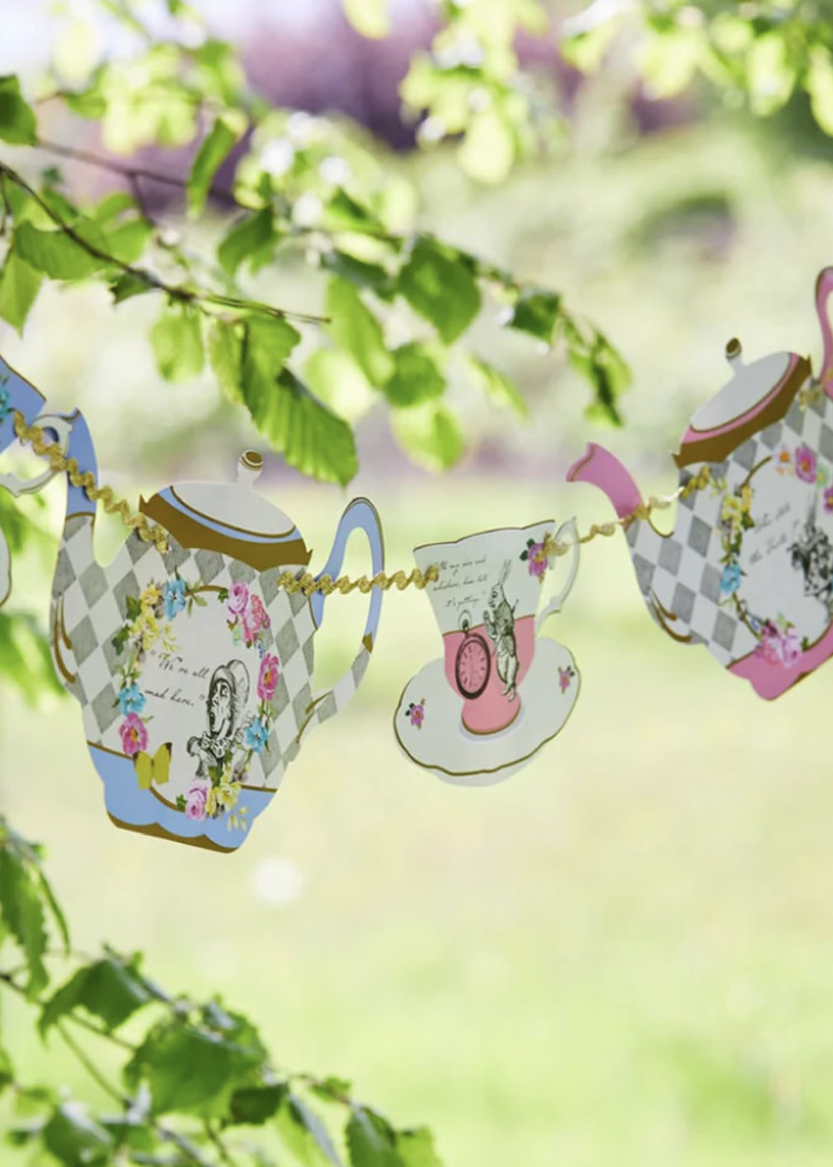 Talking Tables Truly Alice Teapot Bunting