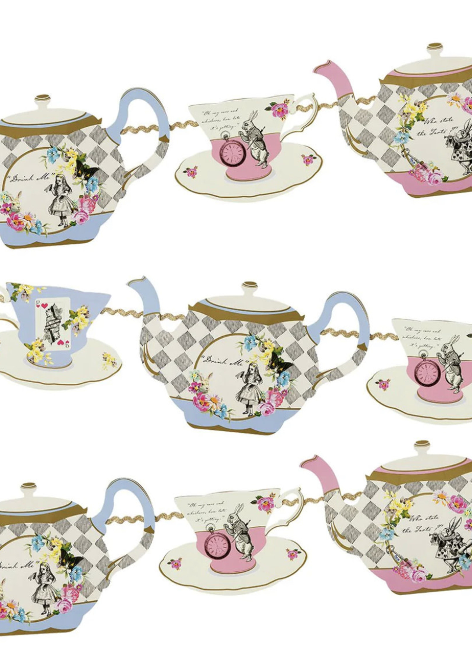 Talking Tables Truly Alice Teapot Bunting