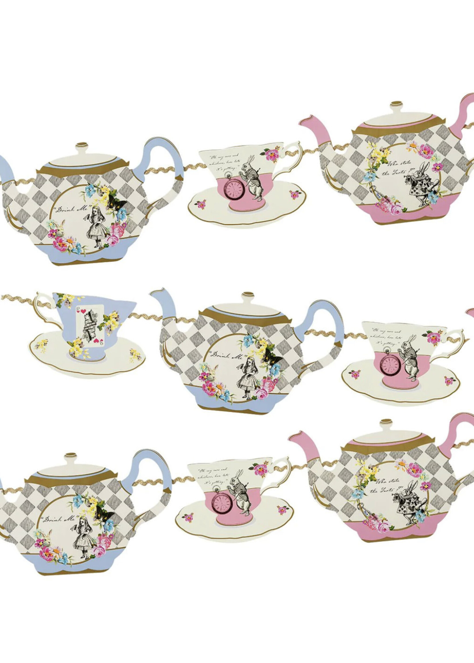 Talking Tables Truly Alice Teapot Bunting