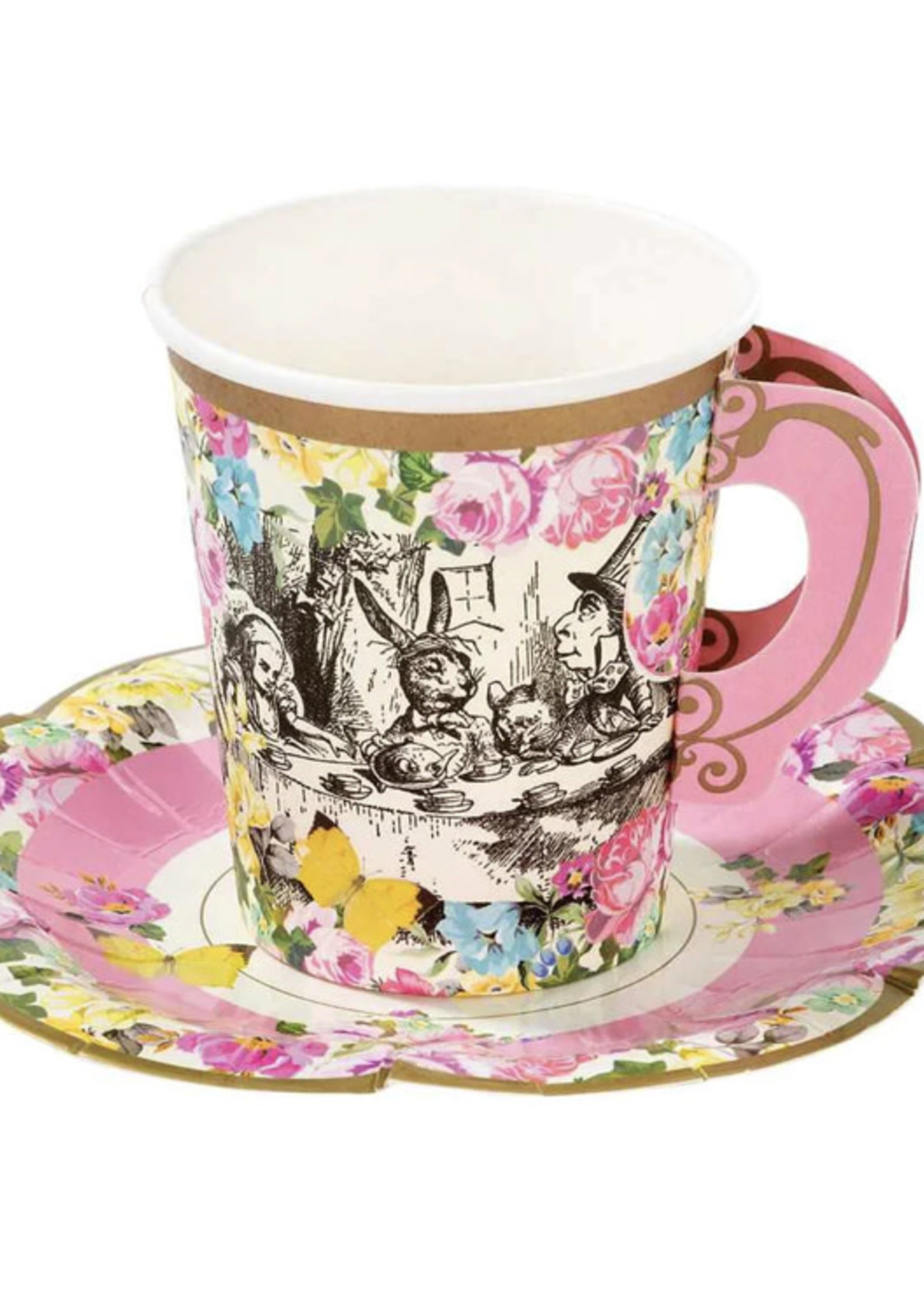 Talking Tables Truly Alice 12 Whimsical Cups and Saucers