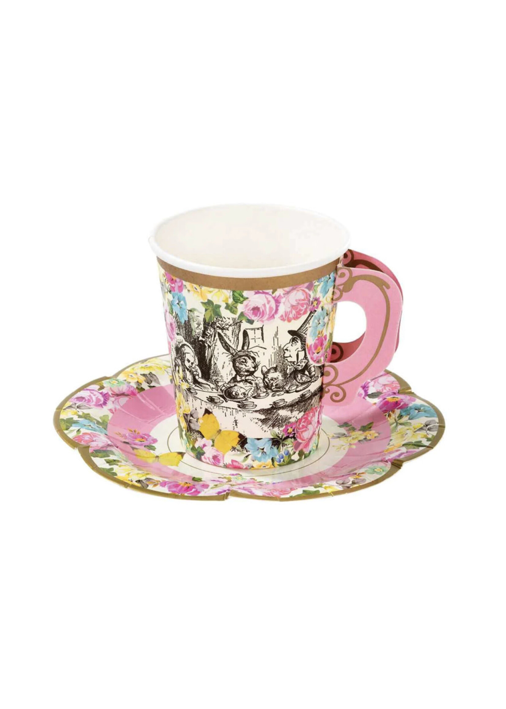 Talking Tables Truly Alice 12 Whimsical Cups and Saucers