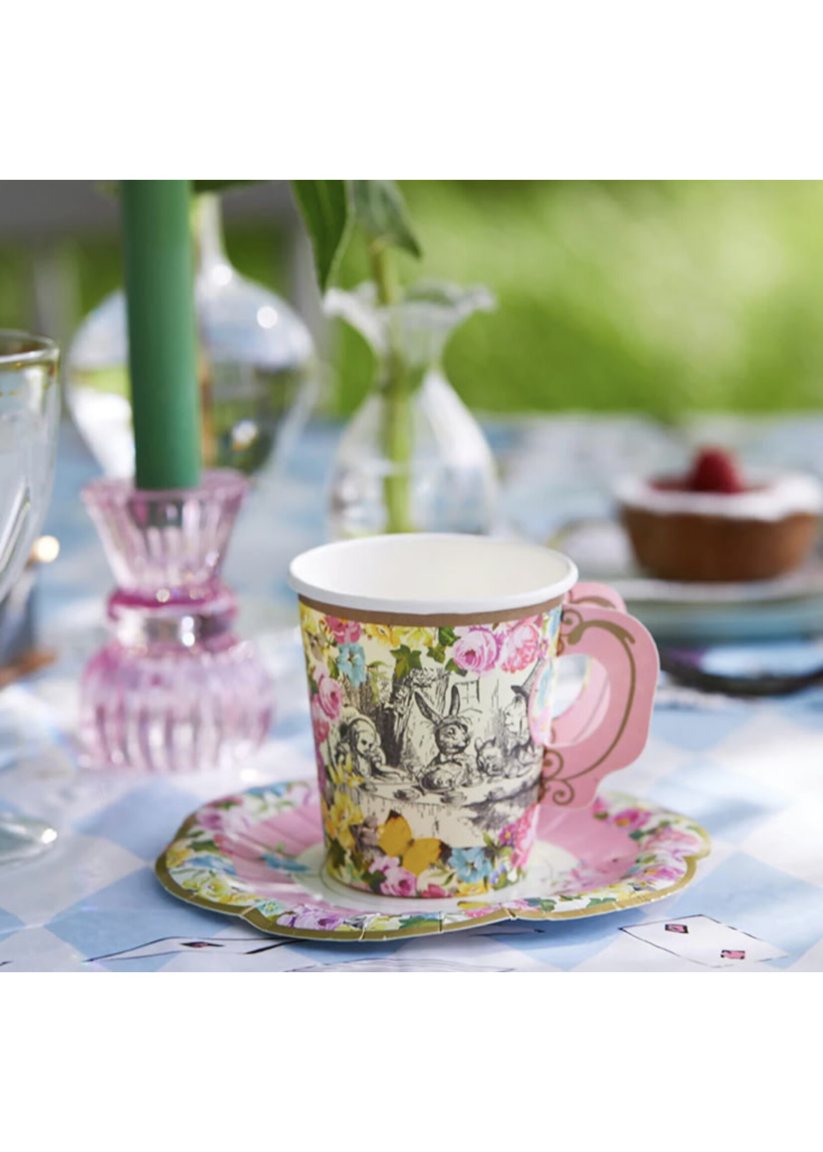 Talking Tables Truly Alice 12 Whimsical Cups and Saucers