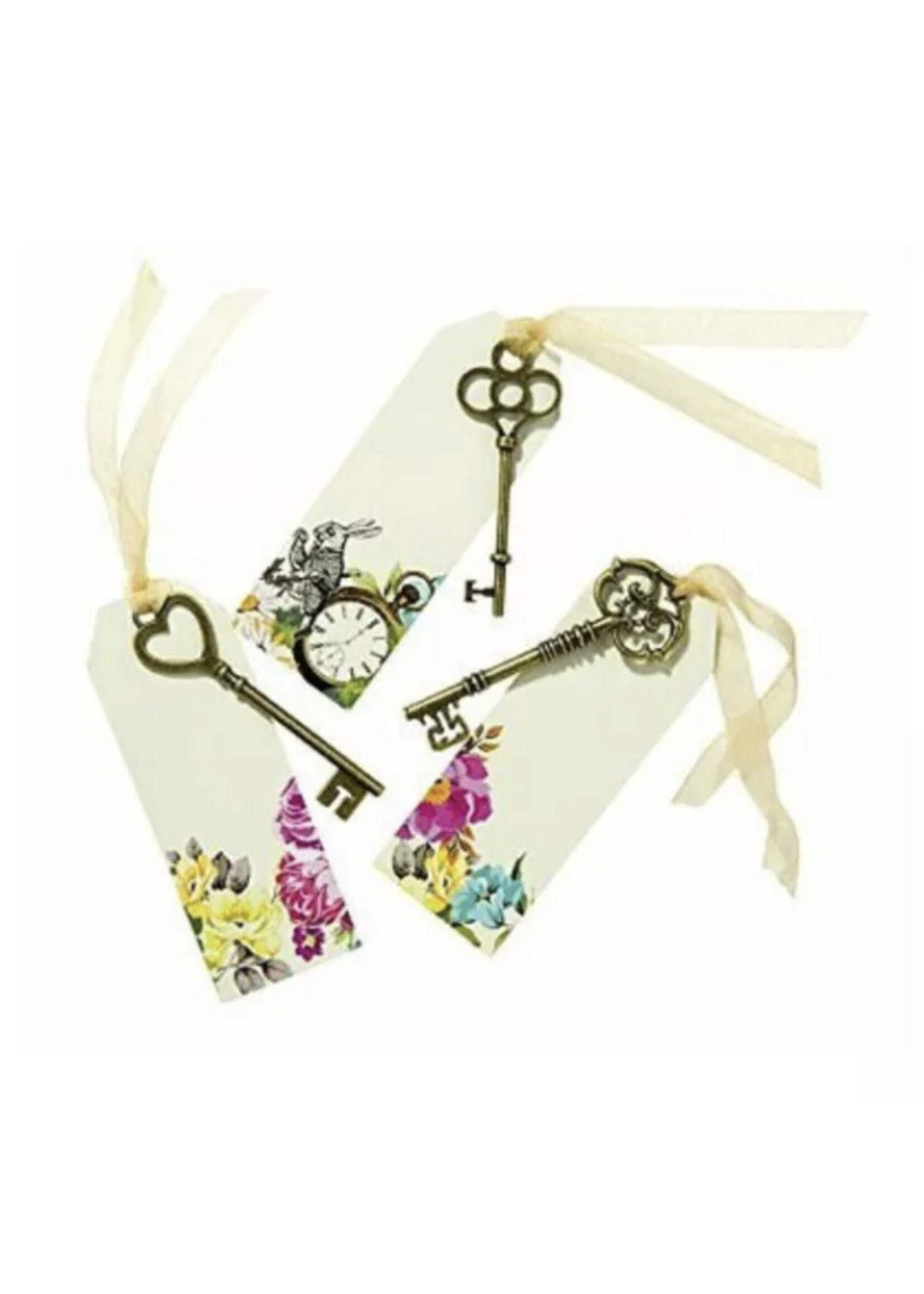 Talking Tables Talking Tables Alice In Wonderland Party Supplies Place Cards With Keys 6 Pieces