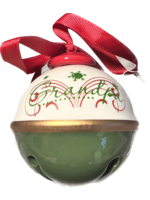Premier Grandpa Christmas Ceramic Bell Ornament 8cm