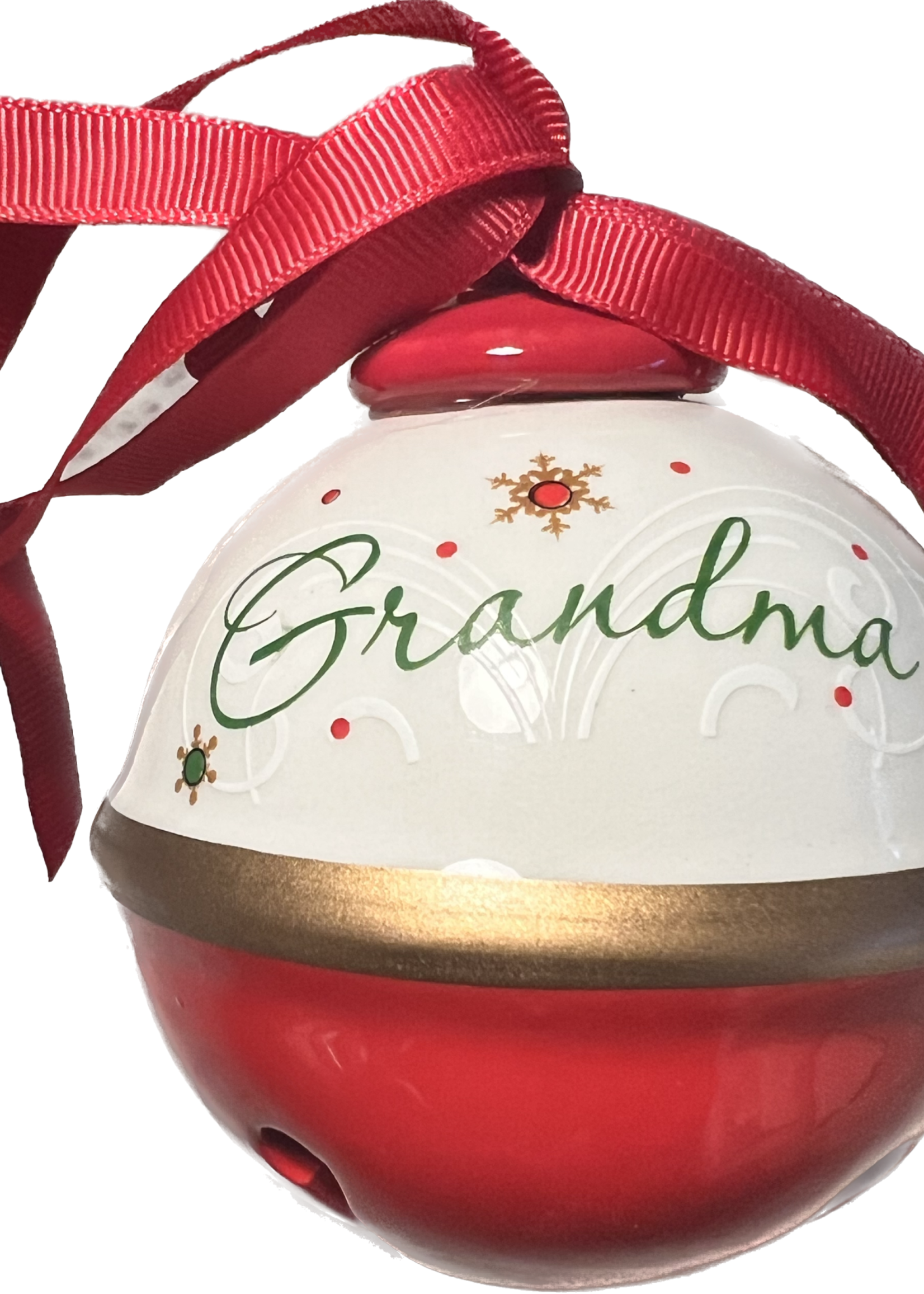 Premier Grandma Christmas Ceramic Bell Ornament 8cm