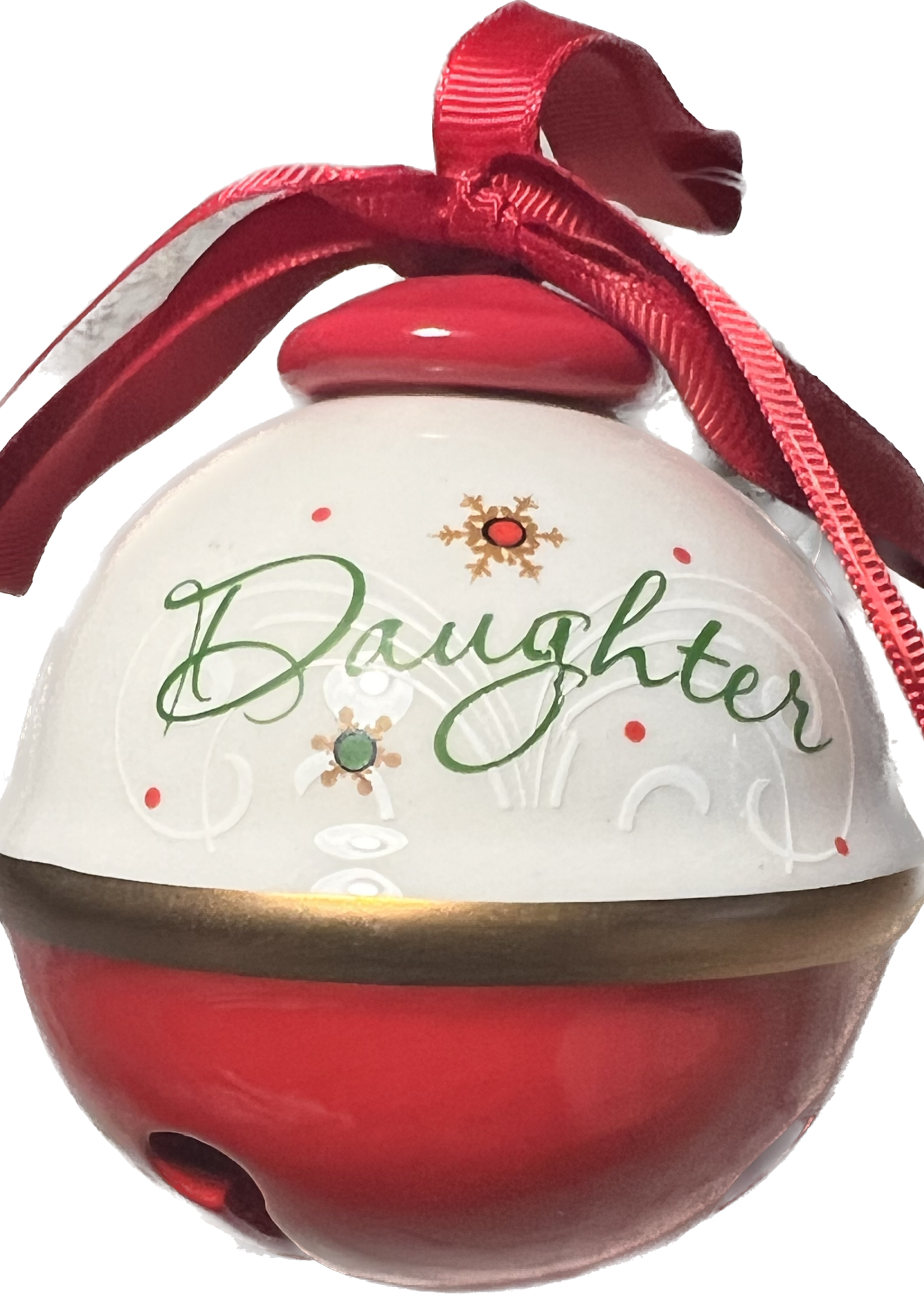 Premier Daughter Christmas Ceramic Bell Ornament 8cm