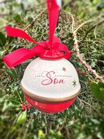 Premier Son Christmas Ceramic Bell Ornament 8cm