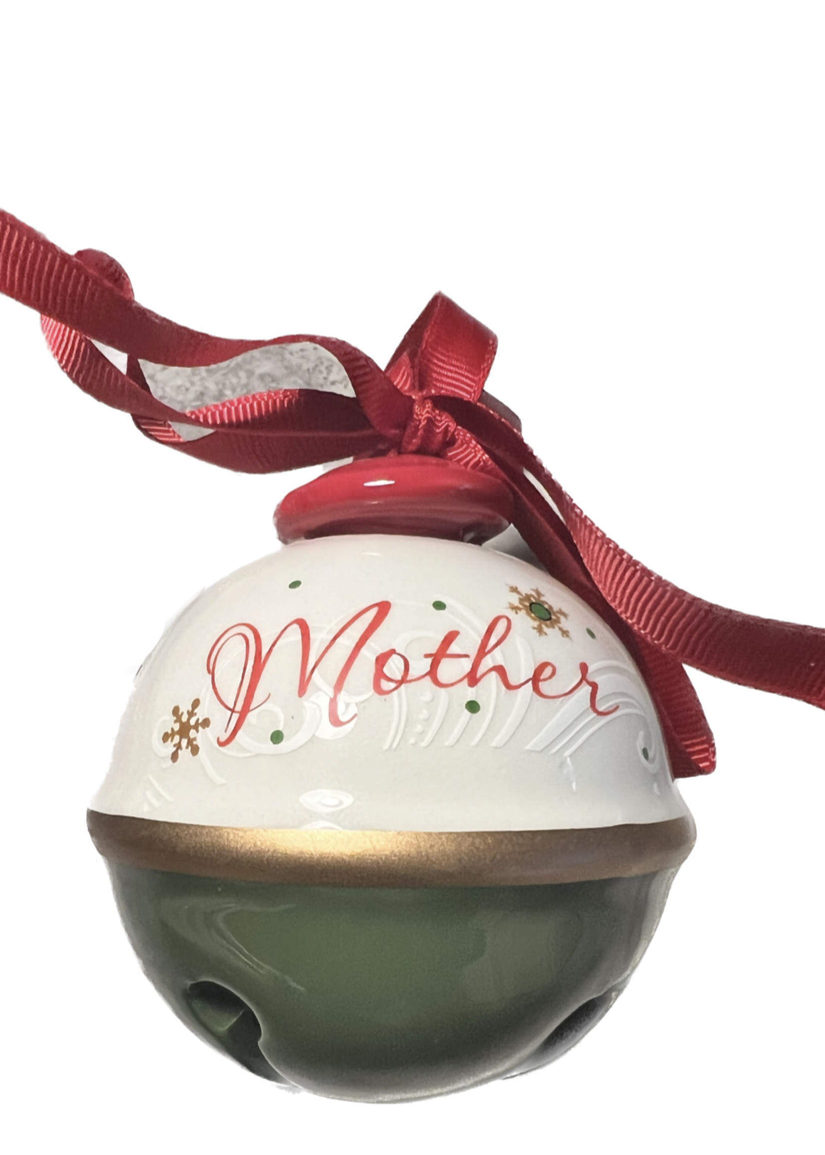 Premier Mother Christmas Ceramic Bell Ornament 8cm