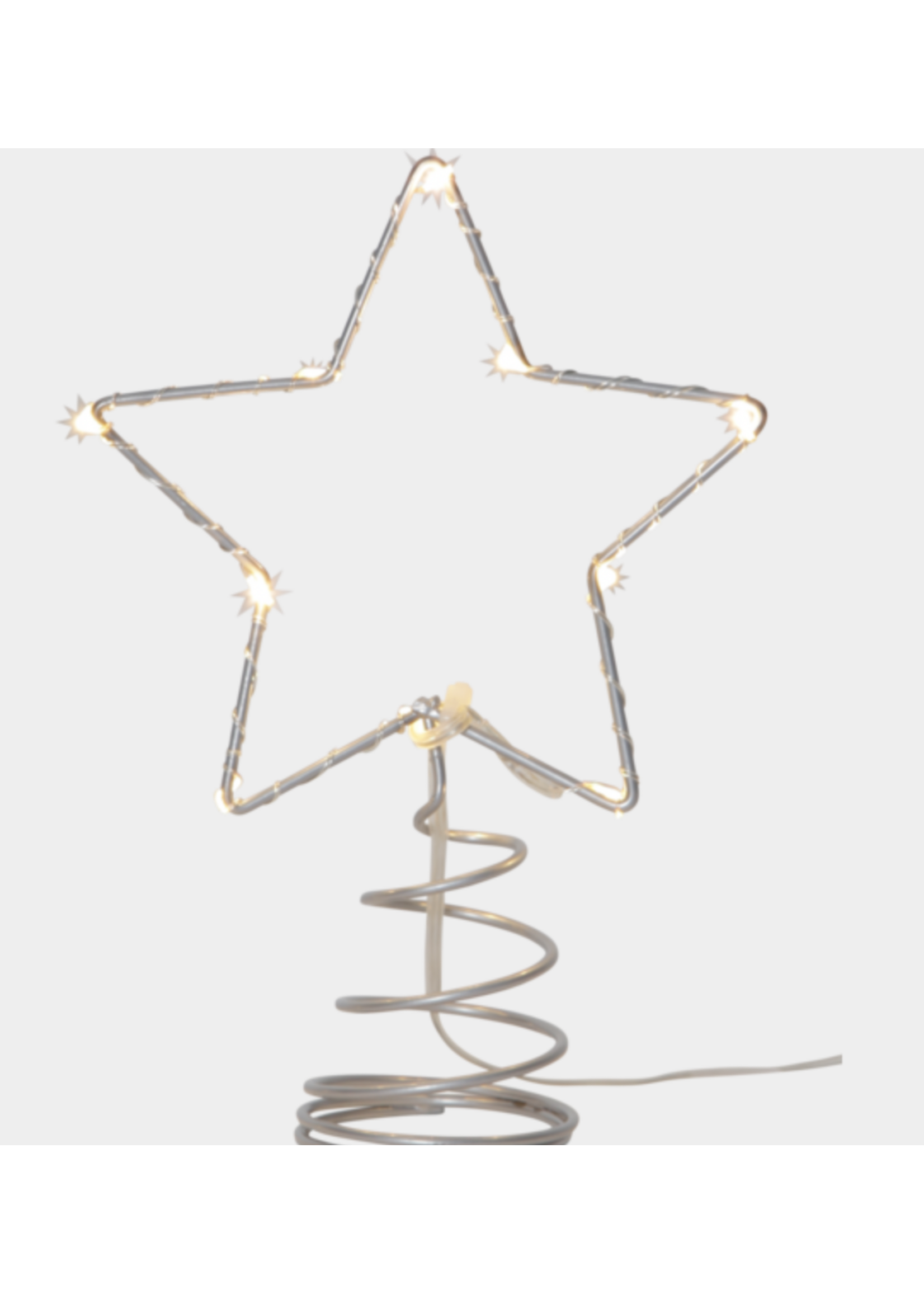 Lumineo Light up Star Tree Topper  - Warm White 10 Leds