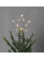 Lumineo Light up Star Tree Topper  - Warm White 10 LEDs